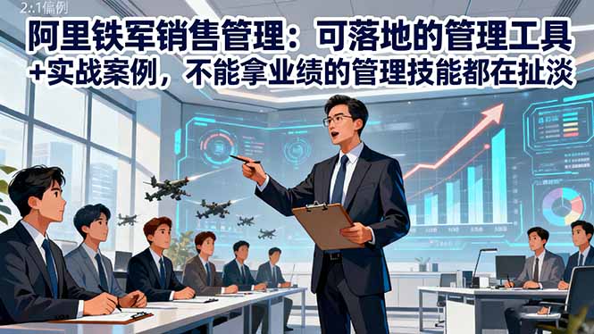 阿里铁军销售管理:可落地的管理工具+实战案例,不能拿业绩的管理都在扯淡-好学创业资源