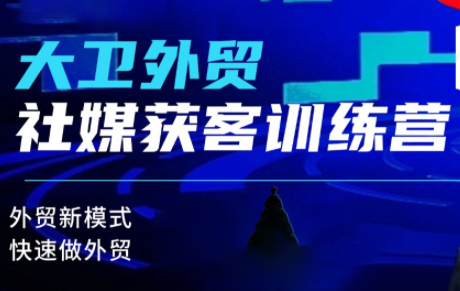 大卫老师·外贸社媒获客独家训练营(更新)-好学创业资源