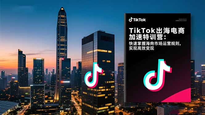 TikTok出海电商加速特训营:快速掌握海外市场运营规则,实现高效变现-好学创业资源